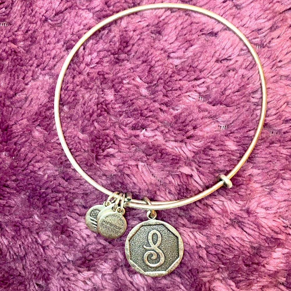 Alex and Ani Silver “S” Bangle Bracelet